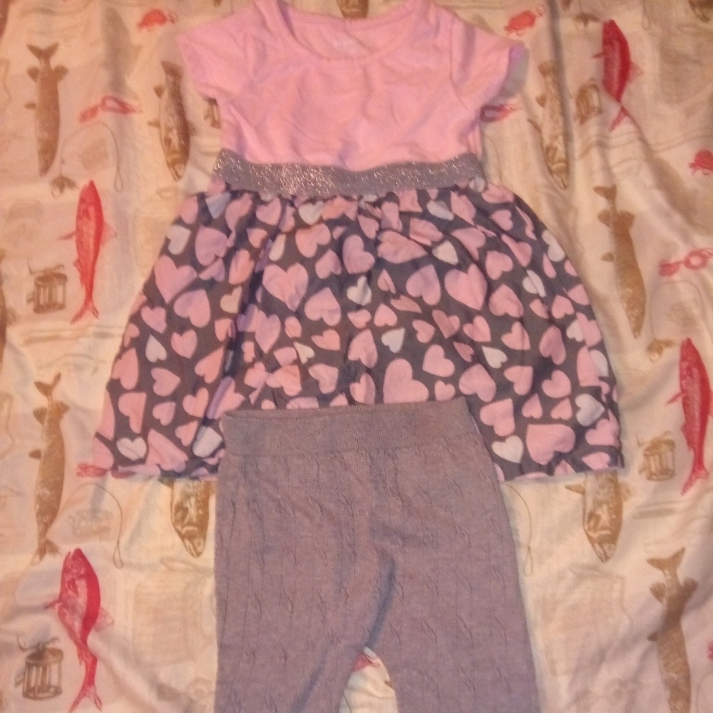 Dress with leggings